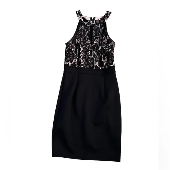 Sweet Storm | Dresses | Elegant Black Dress With Lace Top Half And Nude  Upper Lining | Poshmark